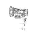 Diagram for 2010 Jeep Wrangler Transmission Mount - 52060198AB