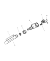 Diagram for 1999 Jeep Grand Cherokee Fuel Filler Neck - 52100072AB