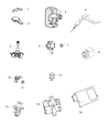 Diagram for 2017 Jeep Renegade TPMS Sensor - 68252493AB