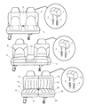 Diagram for 2001 Dodge Grand Caravan Seat Cushion - UE081QLAA