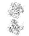 Diagram for 2002 Dodge Ram 2500 Drive Belt - 53032520AA