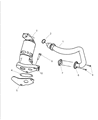 Diagram for Mopar EGR Valve Gasket - 53030976AD