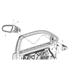 Diagram for 2009 Dodge Avenger Car Mirror - 1CK921BSAC