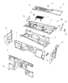Diagram for Jeep Wrangler Dash Panels - 4589842AD