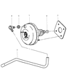 Diagram for Chrysler 300M Brake Booster Vacuum Hose - 4779832AE