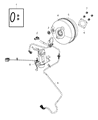 Diagram for Mopar Brake Booster Vacuum Hose - 68223529AC