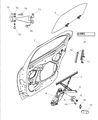 Diagram for Dodge Stratus Door Hinge - 4814466AB