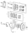 Diagram for 2011 Jeep Grand Cherokee Brake Caliper - 68052362AA