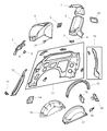 Diagram for Chrysler Town & Country Wheelhouse - 4857227AA