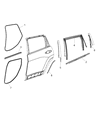 Diagram for 2022 Jeep Cherokee Door Seal - 68442239AA