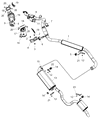 Diagram for Mopar Muffler - 68040540AI