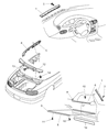 Diagram for 1999 Chrysler Sebring Door Moldings - SB43SG8AA