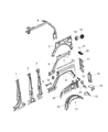 Diagram for Jeep Fuel Filler Housing - 68293167AC