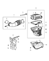 Diagram for Dodge Air Filter Box - 52030462AC