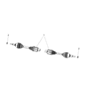 Diagram for 2021 Ram 1500 Axle Shaft - 53011128AE