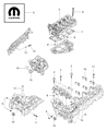 Diagram for 2013 Jeep Wrangler Cylinder Head Gasket - 68148619AA