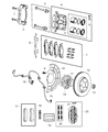 Diagram for Dodge Brake Caliper Bracket - 68052371AB