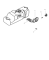 Diagram for 2000 Dodge Durango Fuel Filler Housing - 52102401AB