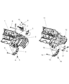 Diagram for 2005 Chrysler PT Cruiser Engine Mount Bracket - 4891550AA