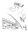 Diagram for 2016 Ram 3500 Car Mirror - 68285867AB