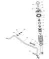 Diagram for 2001 Dodge Stratus Sway Bar Bushing - MR297629