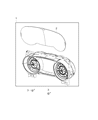 Diagram for 2021 Jeep Gladiator Speedometer - 68482360AC