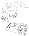 Diagram for 2002 Dodge Neon Windshield - 5014559AD