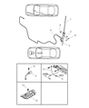 Diagram for 1999 Chrysler Sebring Antenna - MR397979