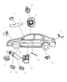 Diagram for 2003 Dodge Neon Door Lock Switch - 4793579