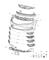 Diagram for Chrysler License Plate - 68103958AB