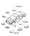 Diagram for 2007 Dodge Magnum Air Bag Control Module - 56043195BB