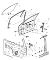 Diagram for Dodge Neon Door Latch Assembly - 4783593AB