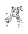 Diagram for 2014 Chrysler 200 Rear Crossmember - 5085330AL