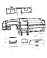 Diagram for Dodge Magnum Glove Box - 68041504AA