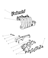 Diagram for 1999 Chrysler Cirrus Intake Manifold - 4792209