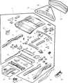 Diagram for Chrysler Pacifica Floor Pan - 5054386AA