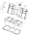 Diagram for 2006 Dodge Charger Armrest - 1AP261V5AA