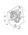 Diagram for Dodge Ram 1500 Timing Cover - 5134142AC