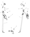 Diagram for 2012 Dodge Journey Seat Belt - 1AN061X4AD
