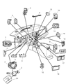 Diagram for Dodge Dakota Clock Spring - 56049795AC