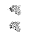 Diagram for 2020 Ram 1500 Transfer Case - 68250775AE