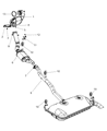 Diagram for Dodge Caliber Exhaust Pipe - 5272862AF