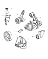 Diagram for 2006 Chrysler PT Cruiser Water Pump Pulley - 5080492AA