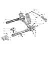 Diagram for Dodge Shock Absorber - 4721686AB