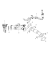 Diagram for Mopar EGR Tube - 5281745AA