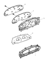 Diagram for 1999 Dodge Grand Caravan Instrument Cluster - 4778140AC