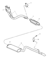 Diagram for 2002 Jeep Grand Cherokee Tail Pipe - E0021426AA