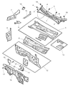 Diagram for 2002 Dodge Dakota Dash Panels - 55255082AE