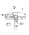 Diagram for Chrysler 300 Ignition Lock Assembly - 1FU931X9AB