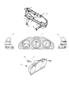 Diagram for 2005 Chrysler Crossfire Instrument Cluster - 5097425AA